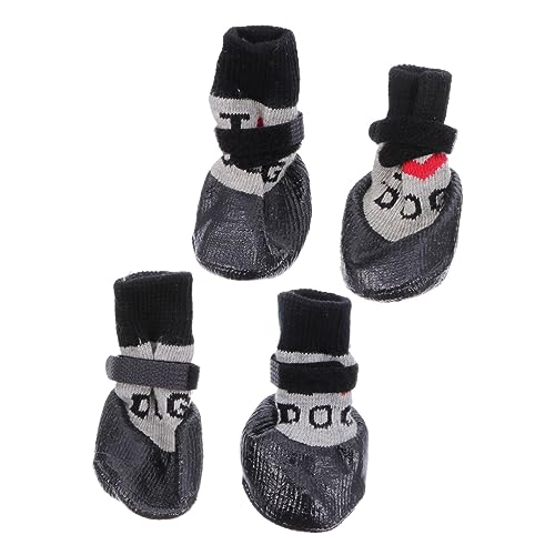TOYANDONA 4 Stück Haustierschuhe Pfotenschuhe Welpensocken Welpenstiefel Haustierpfotenschutz Hunde Anti Rutsch Stiefel Hundesocken Haustiersocken Hundepfotenschutz Wolle Hundesocken TOYANDONA 4 Stück Haustierschuhe Pfotenschuhe Welpensocken Welpenstiefel Haustierpfotenschutz Hunde Anti Rutsch Stiefel Hundesocken Haustiersocken Hundepfotenschutz Wolle Hundesocken von TOYANDONA