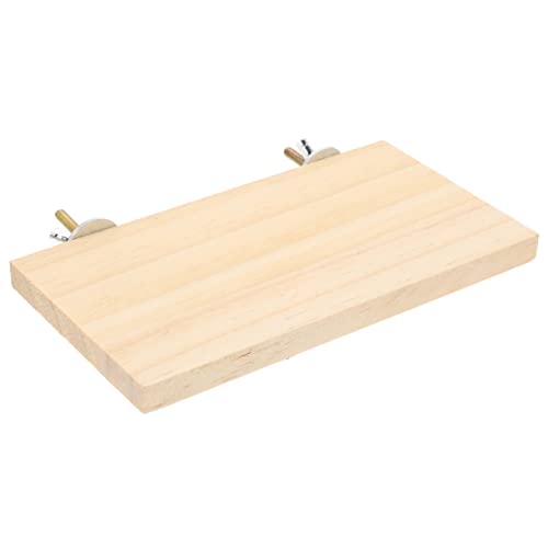 TOYANDONA 4 Stück Holz Vogel Sitzstange Plattform für Käfig Vögel Papageien Nymphensittiche Kleintiere Robust Langlebig Natürlicher Standplatz Vogelzubehör Spielplatz von TOYANDONA