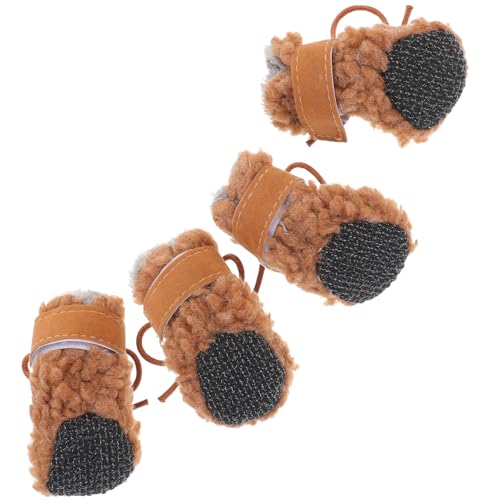 TOYANDONA 4 Stück Hunde Schneestiefel rutschfeste Warme Winterstiefel für Welpen mit Strapazierfähiger Gummisohle für Outdoor Aktivitäten und Schutz Pfoten TOYANDONA 4 Stück Hunde Schneestiefel rutschfeste Warme Winterstiefel für Welpen mit Strapazierfähiger Gummisohle für Outdoor Aktivitäten und Schutz Pfoten von TOYANDONA