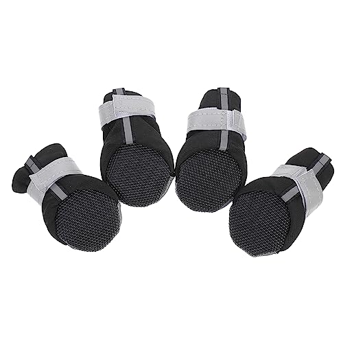 TOYANDONA 4 Stück Hundeschuhe Hundepfoten Pfotenschutz für Hundesocken Hundestiefel für kaltes Wetter Hundeschutzschuhe Tierschuhe im Freien Stiefel für Hunde von TOYANDONA