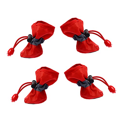 TOYANDONA 4 Stück Hundeschuhe Welpe Schutz Fuß Abs drinnen Kleine Hundestiefel für den Winter Hundestiefel für kleine Hunde Kleine Hundebereich Pfotenschuhe für Hunde rot TOYANDONA 4 Stück Hundeschuhe Welpe Schutz Fuß Abs drinnen Kleine Hundestiefel für den Winter Hundestiefel für kleine Hunde Kleine Hundebereich Pfotenschuhe für Hunde rot von TOYANDONA