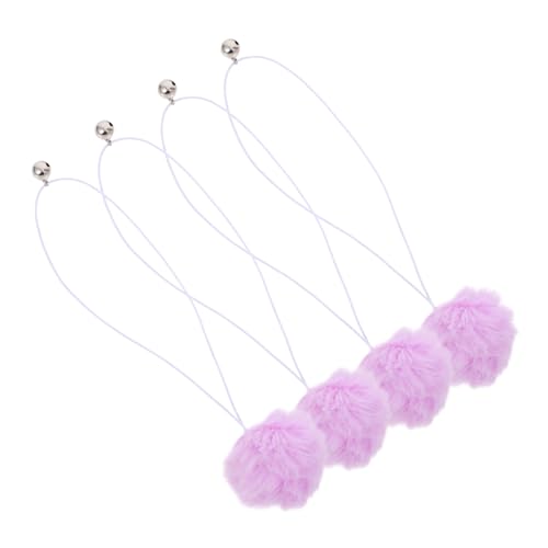 TOYANDONA 4 Stück Katzenkratzbaum Ersatzball Katzenspielzeug Mit Bällen Interaktiver Ball Katzenspielzeug Katzenbälle Mit Glocke Katzenkratzbaum Ball Glockenspielzeug Schlenkerball von TOYANDONA