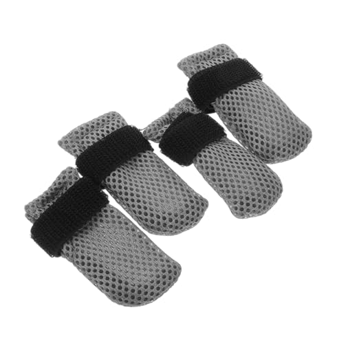TOYANDONA 4 Stück Katzenschuhe S Atmungsaktive Kratzfeste Pfotenschutz-socken für Katzen Sicherer Sitz Wiederverwendbare Pfotenschützer für Medikamente Injektionen und Krallenschneiden von TOYANDONA