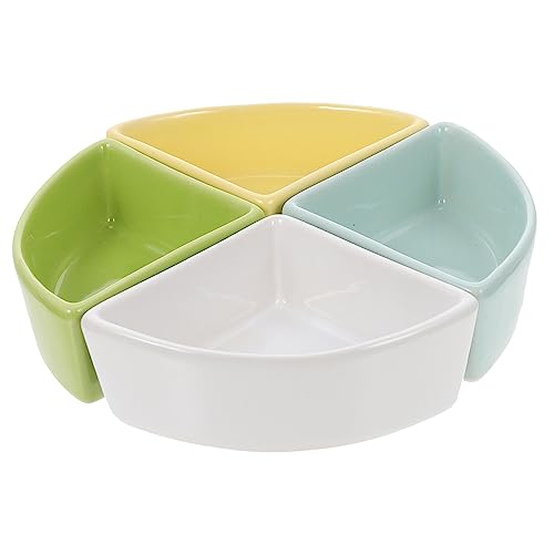 TOYANDONA 4 Stück Keramik Futter und Wassernapf für Hamster und Kleintiere Design Einfach zu Reinigen für Chinchillas und Andere Kleine Haustiere Weiß Blau Grün Gelb TOYANDONA 4 Stück Keramik Futter und Wassernapf für Hamster und Kleintiere Design Einfach zu Reinigen für Chinchillas und Andere Kleine Haustiere Weiß Blau Grün Gelb von TOYANDONA