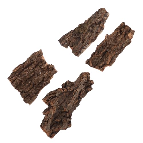 TOYANDONA 4 Stück Korkrinde Kletterplattform für Reptilien Natürliche Terrarien Dekoration Versteckmöglichkeit für Haustiere für Terrarien und Zuchtboxen TOYANDONA 4 Stück Korkrinde Kletterplattform für Reptilien Natürliche Terrarien Dekoration Versteckmöglichkeit für Haustiere für Terrarien und Zuchtboxen von TOYANDONA