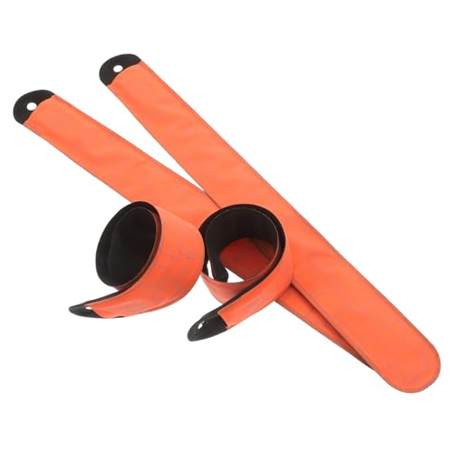 TOYANDONA 4 Stück LED-Pferde-Knöchelriemen Wanderreflektor für Nachtwanderungen reflektierender Bandriemen Reflektierender Gürtel zum Laufen Lichter zum Laufen in der Nacht Mode Stoff Orange von TOYANDONA