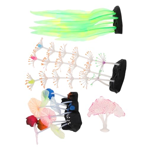 TOYANDONA 4 Stück Leuchtende Künstliche Korallen für Aquarien Pflanzen Dekoration für Wasser und Fischbehälter für Heim Aquarien und Fischschalen TOYANDONA 4 Stück Leuchtende Künstliche Korallen für Aquarien Pflanzen Dekoration für Wasser und Fischbehälter für Heim Aquarien und Fischschalen von TOYANDONA