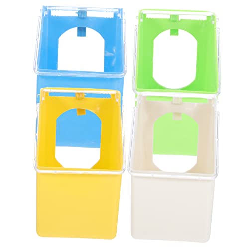 TOYANDONA 4 Stück Multifunktionale Taubenfütterungsbox Hängende Futterstation für Vögel Praktische Futter und Wasserschale Blau Gelb Grün Weiß für Vogelkäfige und Außenanwendungen TOYANDONA 4 Stück Multifunktionale Taubenfütterungsbox Hängende Futterstation für Vögel Praktische Futter und Wasserschale Blau Gelb Grün Weiß für Vogelkäfige und Außenanwendungen von TOYANDONA