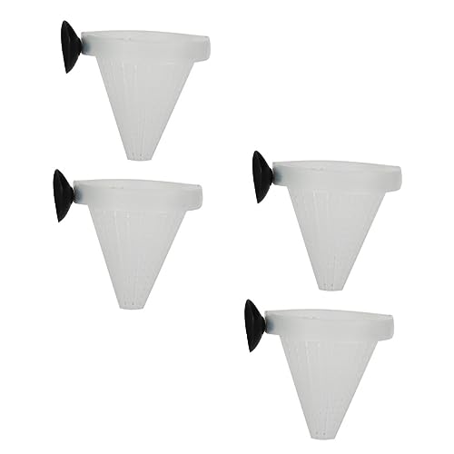 TOYANDONA 4 Stück Rotwurm Futterspender Fischwurm Futterkegel Becher Hundekegel Haustier Hundenapf Katzenfutter Set Wasserspender Tank Hundewassernapf Katzenfutternapf Rotwurm von TOYANDONA