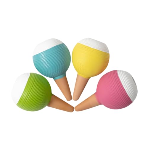TOYANDONA 4 Stück Selbstbewässerungsgeräte für Pflanzen Automatische Bewässerungskugeln Keramik mit Dekorationsdesign für Blumentöpfe und Bonsai Sorgen für Pflanzenpflege während Ihrer von TOYANDONA