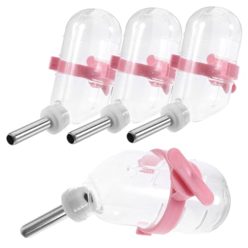 TOYANDONA 4 Stück Teiliges Hamster Trinkflaschen Edelstahl Automatischer Wasserspender Hängend für Kleintiere Transparent Auslaufsicher Haustier Wassernapf TOYANDONA 4 Stück Teiliges Hamster Trinkflaschen Edelstahl Automatischer Wasserspender Hängend für Kleintiere Transparent Auslaufsicher Haustier Wassernapf von TOYANDONA