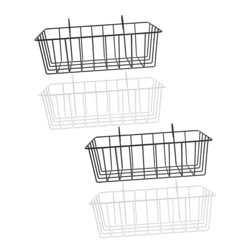 TOYANDONA 4 Stück Teiliges Kaninchen Heuraufe aus Metall Hängender Futterspender für Kleintiere Vielseitiger Heunapfhalter für Kaninchen Meerschweinchen Chinchillas in Weiß und Schwarz TOYANDONA 4 Stück Teiliges Kaninchen Heuraufe aus Metall Hängender Futterspender für Kleintiere Vielseitiger Heunapfhalter für Kaninchen Meerschweinchen Chinchillas in Weiß und Schwarz von TOYANDONA