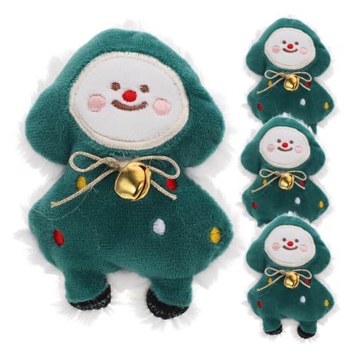 TOYANDONA 4 Stück Teiliges Katzenminze Interaktives und Beißspielzeug Langlebig und Kleine Weihnachtsbaum Form Katzen zur Zahnpflege und Beschäftigung von TOYANDONA