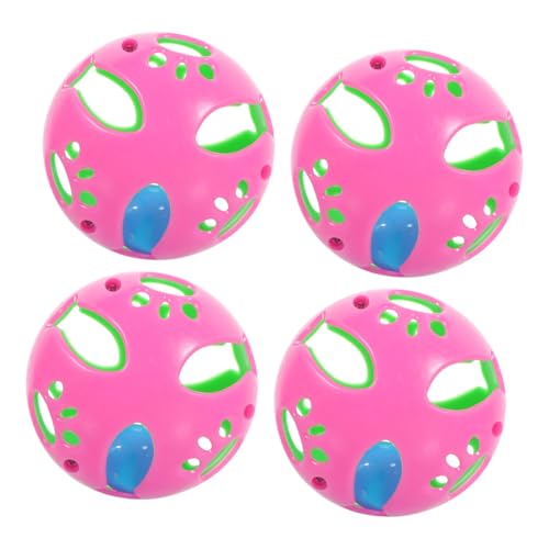 TOYANDONA 4 Stück Teiliges Katzenspielzeug mit Integrierter Glocke Bunte Kunststoff Bell bälle für Interaktives Spiel Geräuschaktiviert Fördert Bewegung und Bindung zwischen Zufällige Farbe TOYANDONA 4 Stück Teiliges Katzenspielzeug mit Integrierter Glocke Bunte Kunststoff Bell bälle für Interaktives Spiel Geräuschaktiviert Fördert Bewegung und Bindung zwischen Zufällige Farbe von TOYANDONA