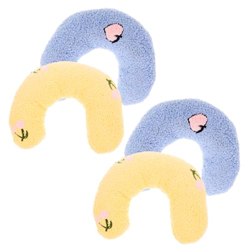 TOYANDONA 4 Stück Teiliges U Förmiges Katzenkissen Weiche Waschbare Kuschelkissen für Katzen und Kleine Haustiere Komfortable Nackenstütze für Erholsamen Schlaf für Sofa und Bett TOYANDONA 4 Stück Teiliges U Förmiges Katzenkissen Weiche Waschbare Kuschelkissen für Katzen und Kleine Haustiere Komfortable Nackenstütze für Erholsamen Schlaf für Sofa und Bett von TOYANDONA