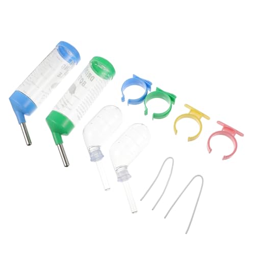 TOYANDONA 4 Stück Trinkbrunnen für Hamster Wasserspender Tropfen Trinken Trinker Igel Hamster trinkflasche hasentrinkflaschen Haustier-Wasserflasche kleine Trinkflasche für Haustiere Plastik von TOYANDONA