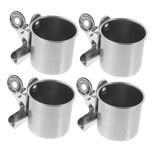 TOYANDONA 4 Stück Vogel Futter und Wasserbecher mit Clip Multifunktionale Vogelkäfig Zubehör für Papageien Nymphensittiche und Wellensittiche Einfach zu Reinigen und TOYANDONA 4 Stück Vogel Futter und Wasserbecher mit Clip Multifunktionale Vogelkäfig Zubehör für Papageien Nymphensittiche und Wellensittiche Einfach zu Reinigen und von TOYANDONA