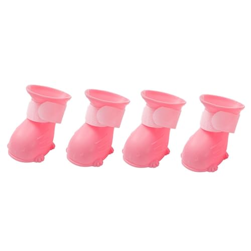 TOYANDONA 4 Stück wasserdichte Schuhe hundeschuhe Dog Shoes rain Shoes Hunderegenstiefel Hundepfotenschutz Regenschuhe für Welpen groß Hundestiefel Regenstiefel für Hunde Schritt Rosa TOYANDONA 4 Stück wasserdichte Schuhe hundeschuhe Dog Shoes rain Shoes Hunderegenstiefel Hundepfotenschutz Regenschuhe für Welpen groß Hundestiefel Regenstiefel für Hunde Schritt Rosa von TOYANDONA