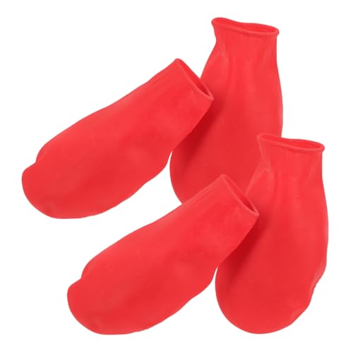 TOYANDONA 4 Stück wasserdichte rutschfeste Hundeschuhe aus Leichtem Flexiblem Material Schützender Pfotenschutz für Nasse und Schmutzige Bedingungen Modisch Rotes Design S für Outdoor bei TOYANDONA 4 Stück wasserdichte rutschfeste Hundeschuhe aus Leichtem Flexiblem Material Schützender Pfotenschutz für Nasse und Schmutzige Bedingungen Modisch Rotes Design S für Outdoor bei von TOYANDONA