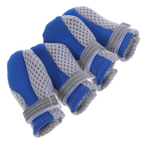 TOYANDONA 4Stücke Atmungsaktive Hundeschuhe Rutsch Pfotenschutz für Outdoor Aktivitäten Leichte Schutzhundeschuhe für Bequemen Sitz und Modisches Design für Kleine TOYANDONA 4Stücke Atmungsaktive Hundeschuhe Rutsch Pfotenschutz für Outdoor Aktivitäten Leichte Schutzhundeschuhe für Bequemen Sitz und Modisches Design für Kleine von TOYANDONA