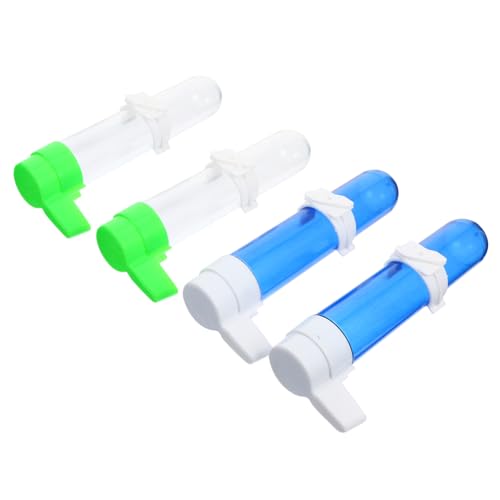 TOYANDONA 4Stücke Automatischer Vogelwasserbrunnen aus Kunststoff für Papageien Trinkflasche mit Kapazität für Kleine Wie Kanarienvögel und Lärchen von TOYANDONA