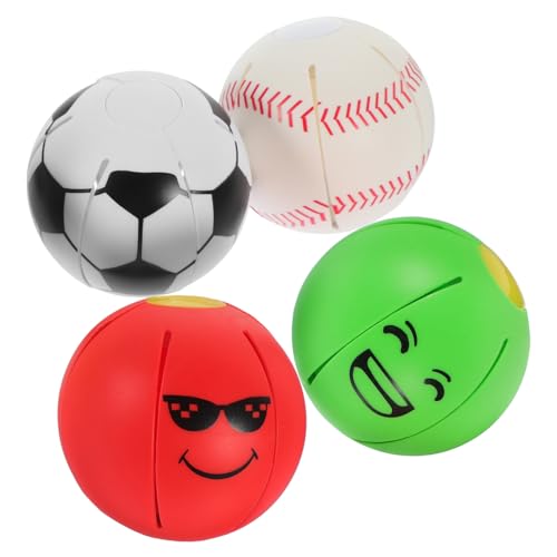 TOYANDONA 4Stücke Elastischer Kauenball Untertassenform Interaktives Haustierspielzeug Für Unzerstörbar Und Langlebig Fördert Und Training TOYANDONA 4Stücke Elastischer Kauenball Untertassenform Interaktives Haustierspielzeug Für Unzerstörbar Und Langlebig Fördert Und Training von TOYANDONA