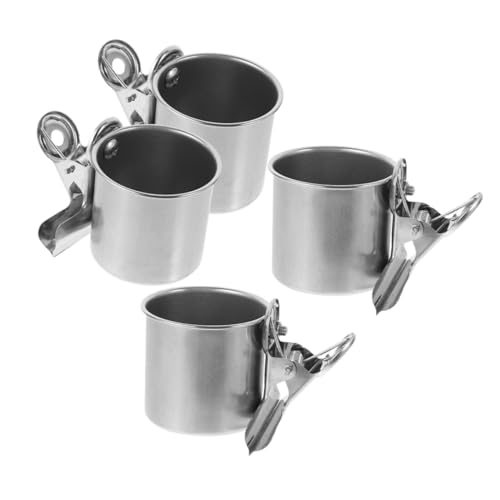 TOYANDONA 4Stücke Futternapf für Kleine Vögel Teiliges mit Stabilen Klemmen für Papageien Wellensittiche und Unzertrennliche Futter und Wasserschalen für Käfige TOYANDONA 4Stücke Futternapf für Kleine Vögel Teiliges mit Stabilen Klemmen für Papageien Wellensittiche und Unzertrennliche Futter und Wasserschalen für Käfige von TOYANDONA