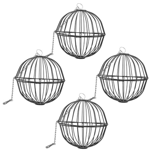 TOYANDONA 4Stücke Futterspender Hängender Grasball Für Kleintiere Multifunktionaler Häschen Futterspender Robuster Für Hamster Und Chinchillas von TOYANDONA