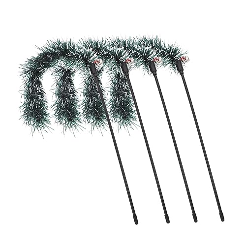 TOYANDONA 4Stücke Interaktive Katzenangel Mit Glocken Weihnachtskätzchen Teaser Sticks Für Katzen Und Kätzchen Aktivität Und Spielspaß TOYANDONA 4Stücke Interaktive Katzenangel Mit Glocken Weihnachtskätzchen Teaser Sticks Für Katzen Und Kätzchen Aktivität Und Spielspaß von TOYANDONA