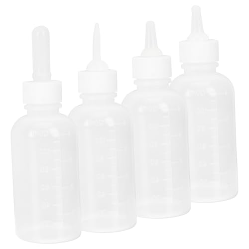 TOYANDONA 4Stücke Kleine Haustier Fütterungsflaschen Wiederverwendbare Milchflasche Für Kätzchen Und Welpen Zu Reinigen Tragbar Für Fütterung Von Kleinen Tieren von TOYANDONA