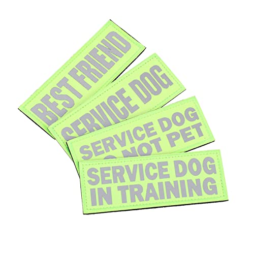 TOYANDONA 4stücke Reflektor Klett Patch Hund Für Service Hund Tragbare Service Hundeaufnäher Mit Selbstklebendem Design Für Hundebedarf Professioneller Hundegeschirraufnäher TOYANDONA 4stücke Reflektor Klett Patch Hund Für Service Hund Tragbare Service Hundeaufnäher Mit Selbstklebendem Design Für Hundebedarf Professioneller Hundegeschirraufnäher von TOYANDONA