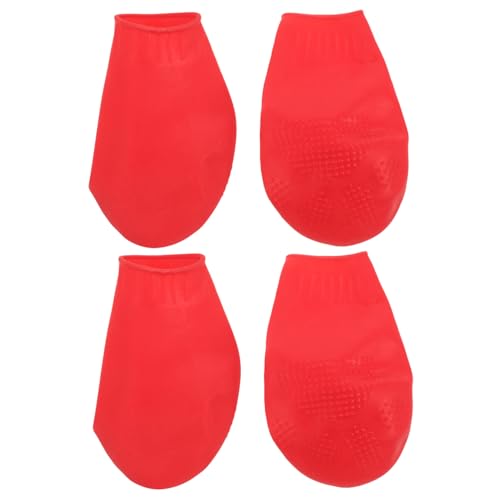 TOYANDONA 4Stücke Regenschuhe Für wasserdichte rutschfeste Hundestiefel Für Kleine Und Mittelgroße Für Atmungsaktiv Schützend Und Stylisch von TOYANDONA