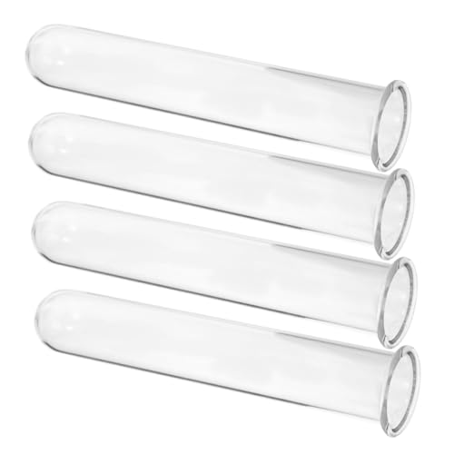 TOYANDONA 4Stücke Testrohrvase Hydroponische Pflanzenvermehrungsstation für Desktop Dekoration Transparentes Reagenzglas für Terrarien TOYANDONA 4Stücke Testrohrvase Hydroponische Pflanzenvermehrungsstation für Desktop Dekoration Transparentes Reagenzglas für Terrarien von TOYANDONA