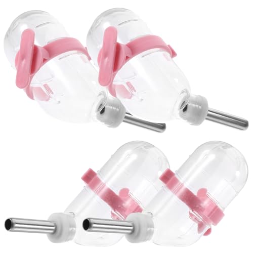 TOYANDONA 4Stücke Wasserflaschen für Hamster Automatische Trinkflaschen mit Dichtungsdesign für Haustierkäfige Bequemes Trinken Transparentes Design zur Einfachen von TOYANDONA