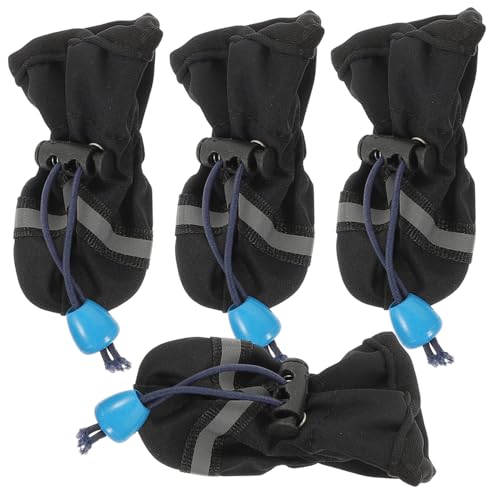TOYANDONA 4Stücke wasserdichte Rutsch Haustierschuhe Für rutschfeste Pfotenschutz Für Outdoor Aktivitäten Und Regenwetter von TOYANDONA