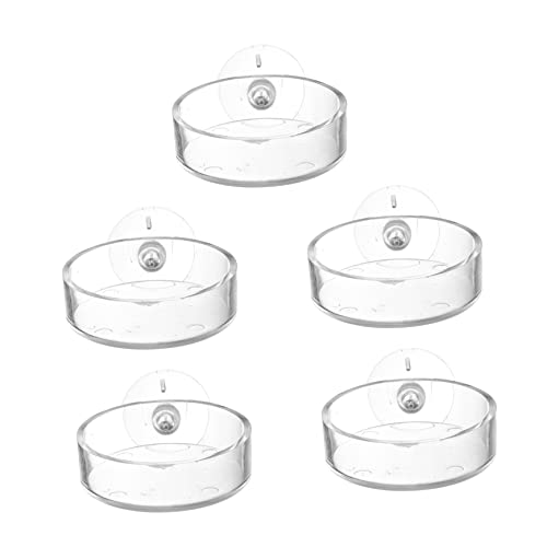 TOYANDONA 5 Stück Futterschale Futter für Aquarienfische Fisch füttern Zubehör Pellets Tank Fischfutterautomat mit Saugnapf Fischfütterungsbecher aus Acryl Transparent TOYANDONA 5 Stück Futterschale Futter für Aquarienfische Fisch füttern Zubehör Pellets Tank Fischfutterautomat mit Saugnapf Fischfütterungsbecher aus Acryl Transparent von TOYANDONA