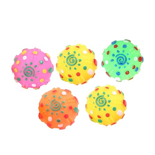 TOYANDONA 5 Stück Haustier Dog Toy hundespielzeuge Hundeball Dogs Toys hundenapf Set hundspielzeug Pet-Ball- Ballspielzeug für Hunde Haustier von TOYANDONA