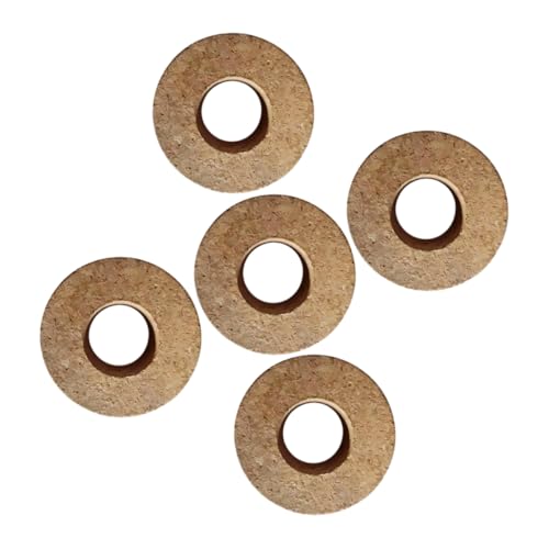 TOYANDONA 5 Stück Hydroponische Vase -Kappe Holzflaschenstopper Desktop-pflanzgefäß Hydrokultur-töpfe Deckel Für Hydrokulturgläser Vermehrungsvasen Für Pflanzen Light Brown Hölzern von TOYANDONA