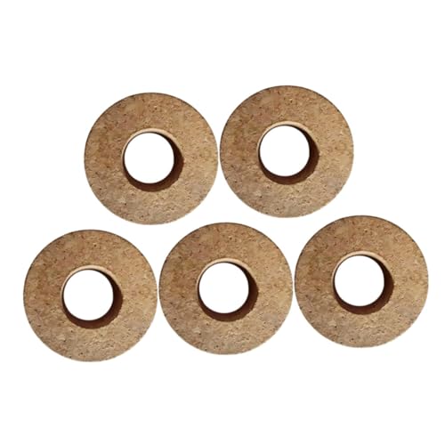 TOYANDONA 5 Stück Hydroponische Vase -Kappe Hydrokultur-Glasvase Hydrokultur-Töpfe kleine hydroponische Vase Vermehrungsvasen für Pflanzen Glasdeckel aus Holz hölzern Light Brown von TOYANDONA