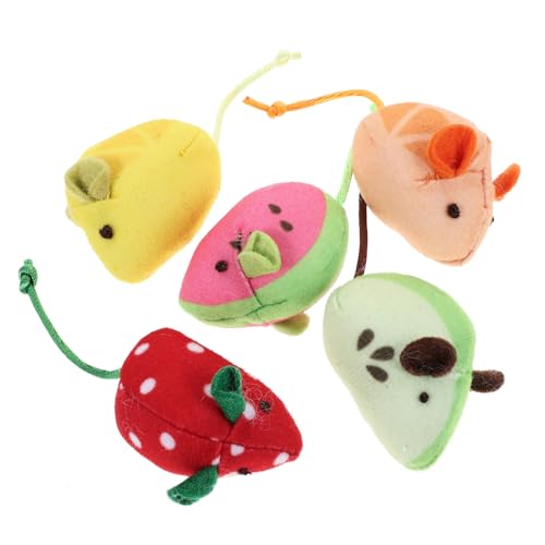 TOYANDONA 5 Stück Katzenmäusespielzeuge Katze Plüschmaus Katze Plüschtier quietschend Katzenplüsch klein Kauspielzeug zum Zahnen von Katzen Mäuse Katzenspielzeug TOYANDONA 5 Stück Katzenmäusespielzeuge Katze Plüschmaus Katze Plüschtier quietschend Katzenplüsch klein Kauspielzeug zum Zahnen von Katzen Mäuse Katzenspielzeug von TOYANDONA