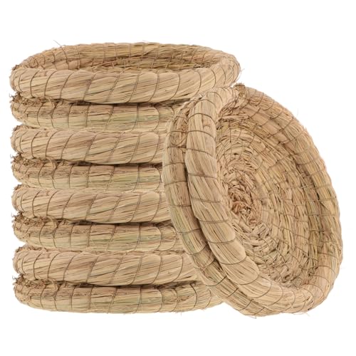 TOYANDONA 5 Stücke Handgewebtes Stroh Nest für Kleintiere Hühnerschlafnest Schlafhaus für Haustiere Vogelnest für Garten und Heimdekoration TOYANDONA 5 Stücke Handgewebtes Stroh Nest für Kleintiere Hühnerschlafnest Schlafhaus für Haustiere Vogelnest für Garten und Heimdekoration von TOYANDONA