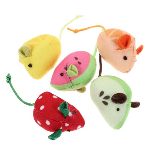 TOYANDONA 5 Stück Obstkatzespielzeug Katze Plüschtier Kätzchenspielzeug Katzenminze-Katzen Katzenplüsch Kätzchen-Teaser- Katzenspielzeug interaktiv pelzige Mäuse Katzenspielzeug TOYANDONA 5 Stück Obstkatzespielzeug Katze Plüschtier Kätzchenspielzeug Katzenminze-Katzen Katzenplüsch Kätzchen-Teaser- Katzenspielzeug interaktiv pelzige Mäuse Katzenspielzeug von TOYANDONA