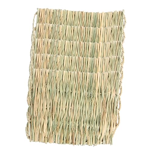 TOYANDONA 5 Stück Teiliges Kaninchen Grasmatten Natürliche Langlebige Schlafmatte für Kleine Haustiere Wie Hamster Meerschweinchen Vögel Warm im Winter Kühl im Sommer rutschfest Nestliner von TOYANDONA