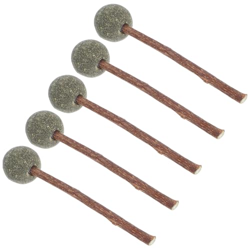 TOYANDONA 5 Stück Teiliges Katzenspielzeug Set mit Katzengras Ball Natürlicher Katzenminze Sicherer Molar Stick Fördert Zahnpflege und Spielspaß für Kleine bis Mittelgroße Katzen TOYANDONA 5 Stück Teiliges Katzenspielzeug Set mit Katzengras Ball Natürlicher Katzenminze Sicherer Molar Stick Fördert Zahnpflege und Spielspaß für Kleine bis Mittelgroße Katzen von TOYANDONA