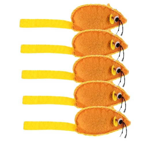 TOYANDONA 5 Stück Teiliges Katzenspielzeug Weiche Handgenähte Mäuse aus Interaktives für Katzen und Kätzchen für Spielbedürfnisse Fördert die Fitness und Langeweile TOYANDONA 5 Stück Teiliges Katzenspielzeug Weiche Handgenähte Mäuse aus Interaktives für Katzen und Kätzchen für Spielbedürfnisse Fördert die Fitness und Langeweile von TOYANDONA
