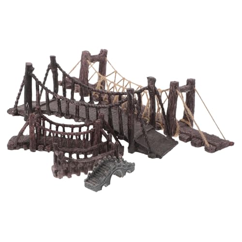 TOYANDONA 5 Stück Teiliges Miniatur-fischteich-dekor mit Holz Hängebrücken Naturnahe Aquariumlandschaft Interaktive Gestaltung für Aktives Fischverhalten TOYANDONA 5 Stück Teiliges Miniatur-fischteich-dekor mit Holz Hängebrücken Naturnahe Aquariumlandschaft Interaktive Gestaltung für Aktives Fischverhalten von TOYANDONA