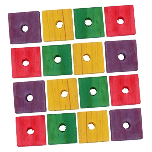 TOYANDONA 50Stücke Papagei Holzclip Biss DIY Papagei Anhänger für Wellensittiche Nymphensittiche und Andere Kleine Fördert und Bewegung Gemischte von TOYANDONA