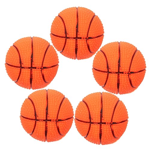 TOYANDONA 5stücke Interaktives Hundespielzeug Quietschende Basketball Bälle Aus Sicherem Vinyl Für Kleine Und Mittelgroße Hunde Für Spiel Und Training Fördert Spaß Und Freude Im TOYANDONA 5stücke Interaktives Hundespielzeug Quietschende Basketball Bälle Aus Sicherem Vinyl Für Kleine Und Mittelgroße Hunde Für Spiel Und Training Fördert Spaß Und Freude Im von TOYANDONA