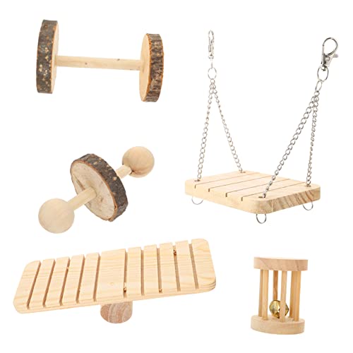 TOYANDONA 5stücke Holz Spielzeug Für Hamster Meerschweinchen Kauspielzeug Hamster Holzspielzeug Kleintier Zubehör Kauholz Für Kleine Haustiere TOYANDONA 5stücke Holz Spielzeug Für Hamster Meerschweinchen Kauspielzeug Hamster Holzspielzeug Kleintier Zubehör Kauholz Für Kleine Haustiere von TOYANDONA