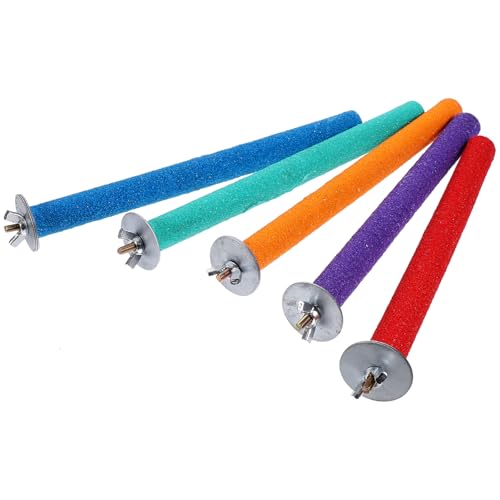 TOYANDONA 5stücke Vogel-haustierständer Papageien-spielständer Schleifstab Vogelkrallen-ständer Stabile Spielstange Für Papageien Krallenpflege Klettermöglichkeit TOYANDONA 5stücke Vogel-haustierständer Papageien-spielständer Schleifstab Vogelkrallen-ständer Stabile Spielstange Für Papageien Krallenpflege Klettermöglichkeit von TOYANDONA